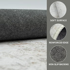 Washable 3×5 Area Rug for Living Room, Vintage Floral Rug Soft Non Slip Stain - Image 4
