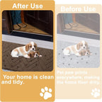 hicorfe Indoor Doormat, Front Back Door Mat Rubber Backing Non Slip Door Mats - Image 7