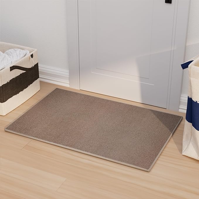 AREDO Door mat with Non Slip Rubber Backing, Washable Soft Floor Carpet by AREDO