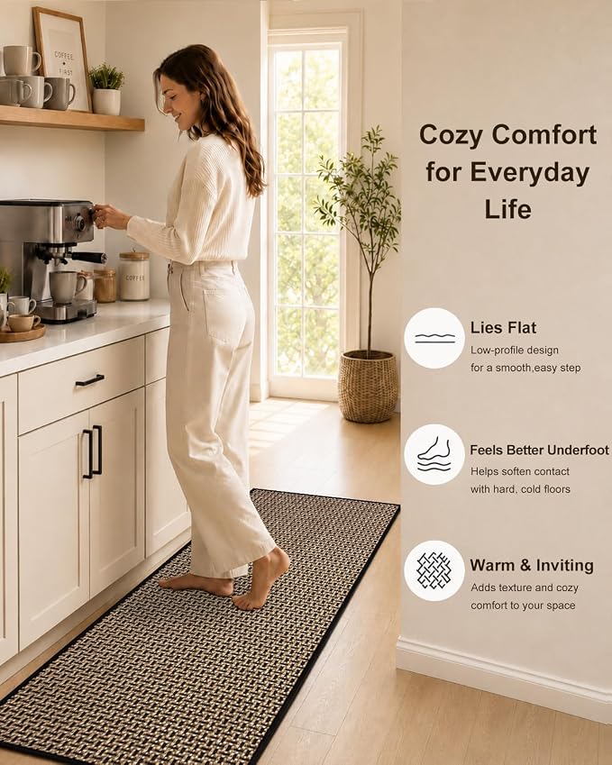 eqivei Kitchen Runner Rug, Island Walkway, Hallway or Laundry Room - Image 7