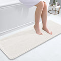 OLANLY Bathroom Runner Rugs 47x17, Extra Soft Absorbent Chenille Bath Rugs by OLANLY