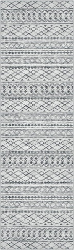 KUTA Boho Runners for Hallways 2x8 Grey Moroccan Washable Runner Rug Non-Slip - Image 8