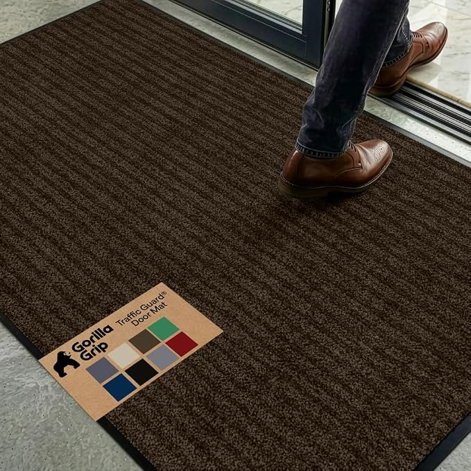 GORILLA GRIP Waterproof Traffic Guard Door Mat, Heavy Duty Entryway Mats by Unknown