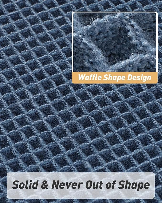 AMOAMI Upgraded Waffle Bath Mat, Super Absorbent Non Slip Bath Mats - Image 5