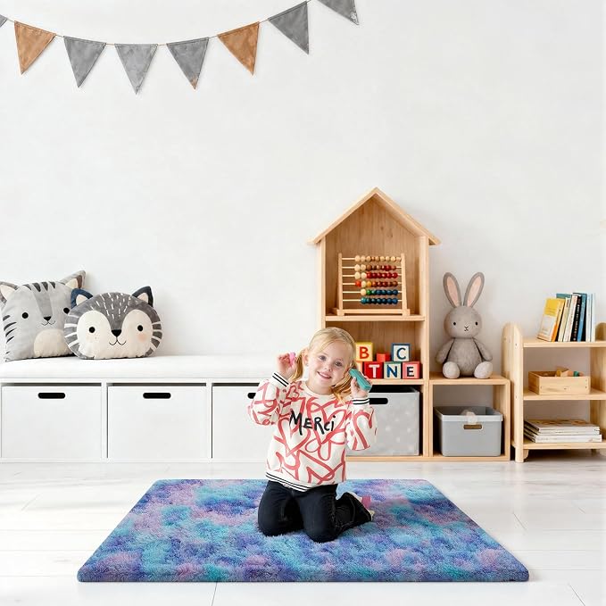 2x3 Rugs for Bedroom, Fluffy Area Rugs for Living Room, Small Fuzzy Shag Soft - Image 7