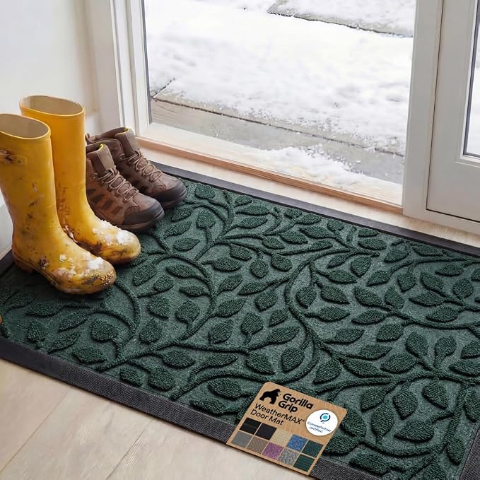 GORILLA GRIP 100% Waterproof All-Season WeatherMAX Doormat, US Designed Natural by Unknown
