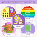 ABC Rugs for Kids Playroom 5 x 7 Feet, Alphabet Rug Educational Learning Play - Image 3