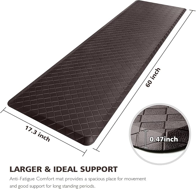 HappyTrends Kitchen Mat Cushioned Anti-Fatigue Floor Mat, Thick Waterproof - Image 2
