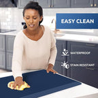KitchenClouds Kitchen Mat Cushioned Anti Fatigue Kitchen Rug 17.3"x39" Water - Image 3
