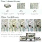 DCX Abstract 2x6 Runner Rug, Washable Sage Green Modern Rug - Image 6