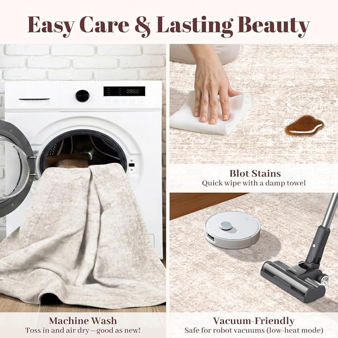 Homemate Washable Rug 8x10 Area Rugs - Image 5