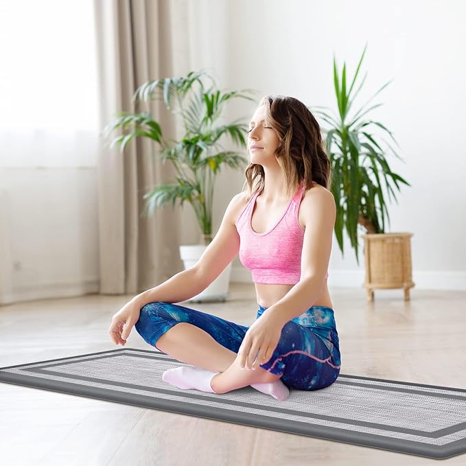 Mattitude Kitchen Mats Set of 2 Cushioned 0.47 inch Kitchen Rugs Non-Skid Rug - Image 5