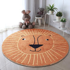 Poowe Round Kids Playroom Rug by Poowe
