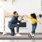 Mattitude Kitchen Mats Set of 2 Cushioned Rugs 0.47 inch Thick Anti-Fatigue Mats - Image 4