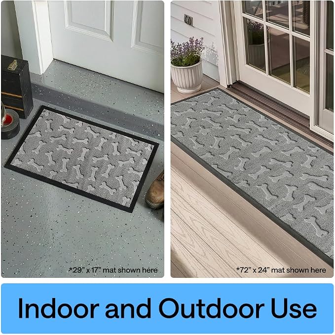 GORILLA GRIP 100% Waterproof All-Season WeatherMAX Doormat 35x23, US Designed - Image 9