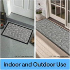 GORILLA GRIP 100% Waterproof All-Season WeatherMAX Doormat, US Designed Natural - Image 9