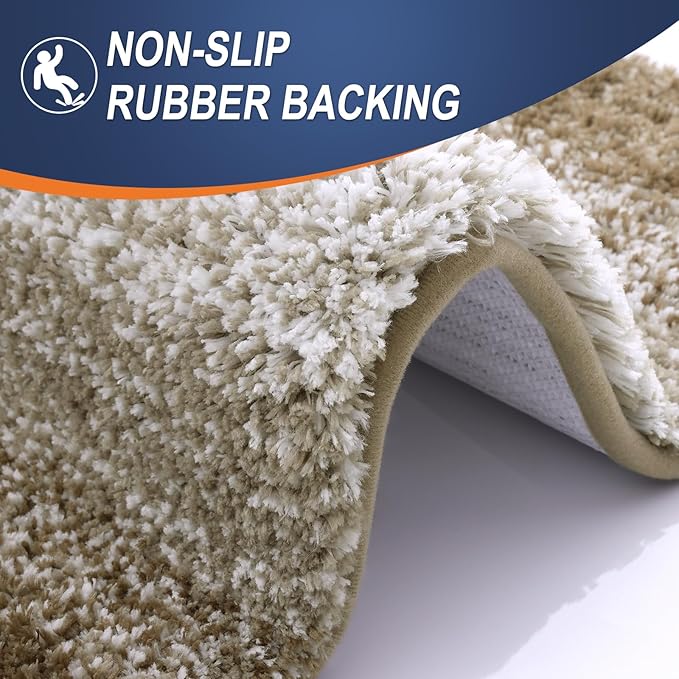 OLANLY Small Bathroom Rugs Mat 24x16, Extra Soft Absorbent Microfiber Bath Rugs - Image 5