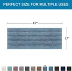 H.VERSAILTEX Bath Rugs for Bathroom Washable Non Slip Extra Thick Chenille - Image 2