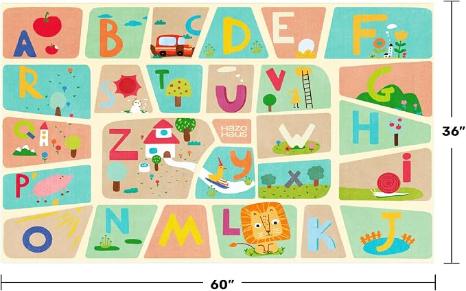3x5 Alphabet Rug for Kids - Image 2