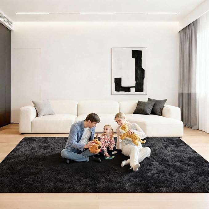 6x9 Area Rugs for Living Room, Large Fluffy Rugs for Bedroom, Fuzzy Shag Soft by Unknown