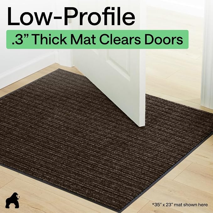 GORILLA GRIP Waterproof Traffic Guard Door Mat, Heavy Duty Entryway Mats - Image 9