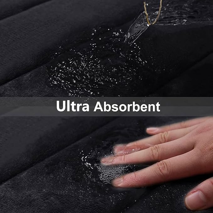 Buganda Memory Foam Bath Mat, Ultra Soft and Non-Slip Bathroom Rugs, Water - Image 5
