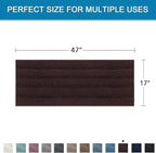 H.VERSAILTEX Bath Rugs for Bathroom Non Slip Bath Mats Extra Thick Chenille - Image 2