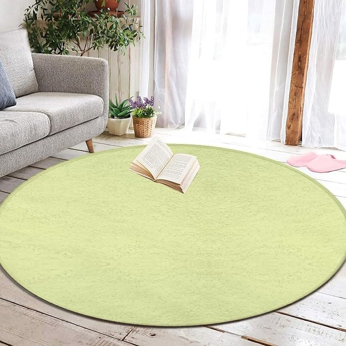 Home Decor Non Slip Kitchen Office Circle Rug, Machine Washable Modern Round - Image 5