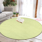 Machine Washable Modern Round Area Rug, Room Sofa Yoga Soft Round Carpet - Image 5