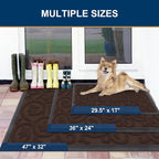 Smiry Welcome Door Mat Outside Entrance, Heavy Duty Trap Dirt and Moisture Easy - Image 2