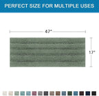 H.VERSAILTEX Bath Rugs for Bathroom Non Slip Bath Mats Extra Thick Chenille - Image 2