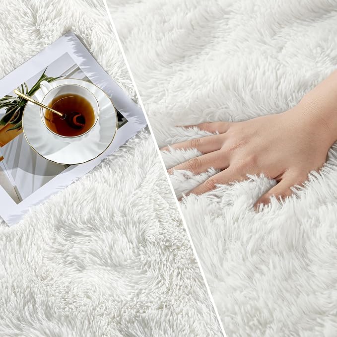 Deerhoo Large Shag Area Rugs 9 x 12, Plush Fuzzy Rugs - Image 3