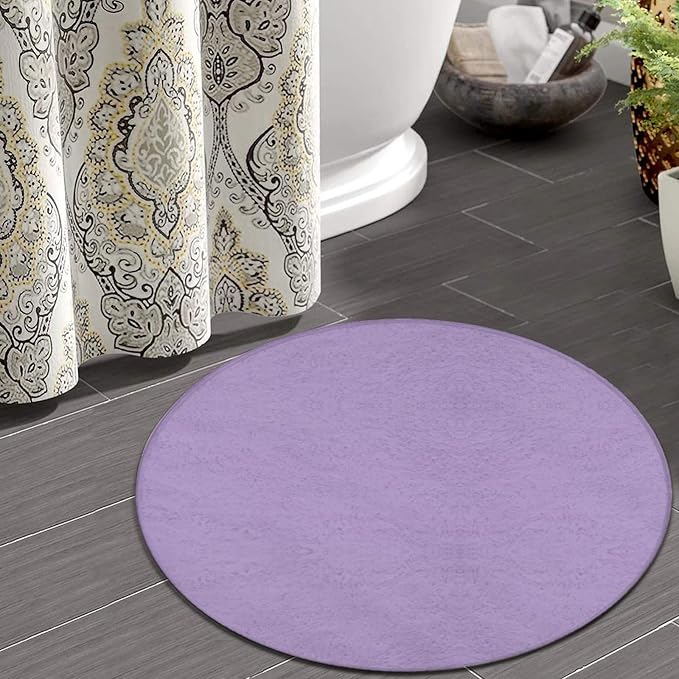 Home Decor Non Slip Kitchen Office Circle Rug, Machine Washable Modern Round - Image 4
