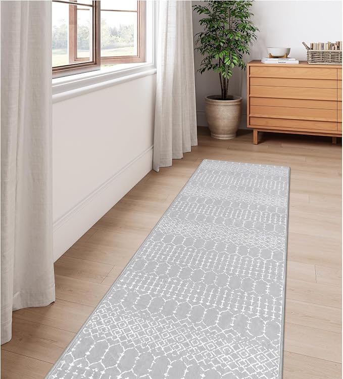 Lahome Moroccan Washable Rug Runner 2x10 Non-Slip Runner Rug - Image 9
