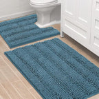 H.VERSAILTEX Bathroom Rugs Bath Rug Set 2 Piece Bathroom Contour Rug Toilet Mat by HVERSAILTEX