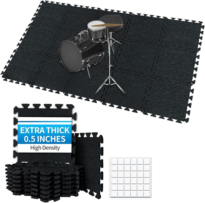 TroyStudio Thick Sound Absorbing Interlocking Floor Mats, Non-Slip Anti by TroyStudio