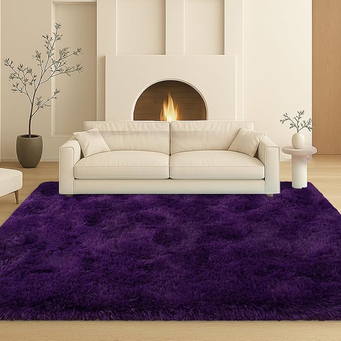 5x7 Plush Fluffy Area Rugs, Large Soft Carpet, Upgraded Non-Slip Rectangular Rug - Image 8