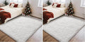Ophanie White Rugs for Bedroom Fluffy, 4x6 Nursery Soft Fuzzy Shag Plush Shaggy by Ophanie