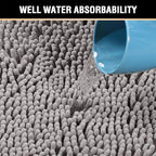 H.VERSAILTEX Microfiber Bath Rugs Chenille Floor Mat Ultra Soft Washable - Image 5