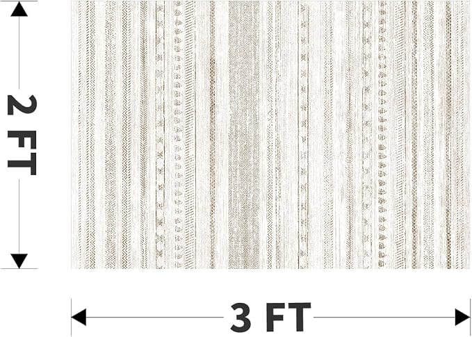 Small Area Rug-2x3 Entryway Rug Non Slip Washable Low Pile Indoor Door Mat - Image 2