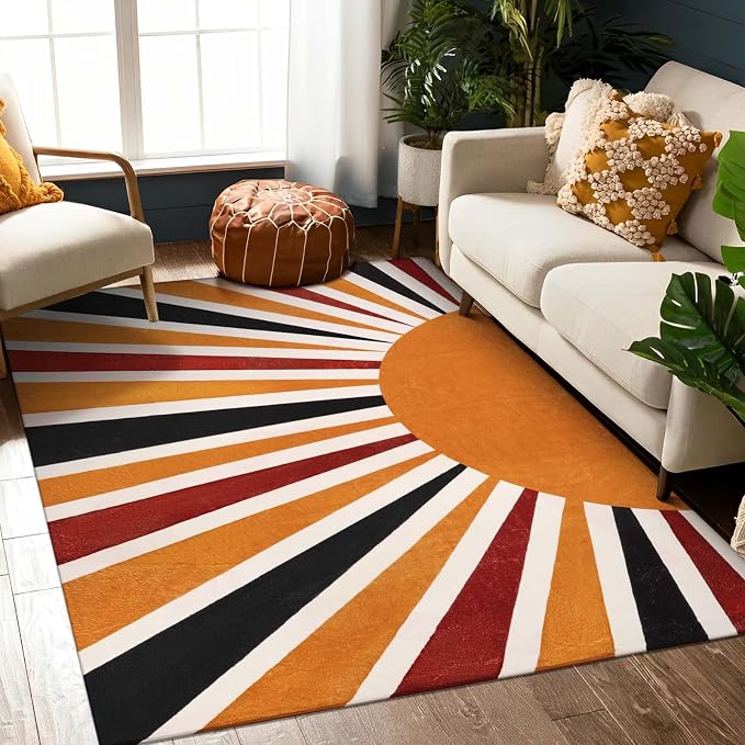 Lahome Boho Machine Washable Living Room Rugs-5x7 Area Rugs by Lahome