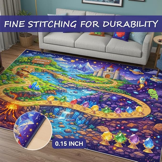 3x5ft Fantasy Adventure Play Rug - Image 3