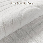 Pauwer 4x6 Washable Area Rugs for Living Room Modern White Solid Color Soft - Image 3