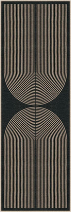 Lahome Enfys Modern Rainbow Hallway Runner Rug, 2x6 Washable Easy Jute Rugs - Image 9