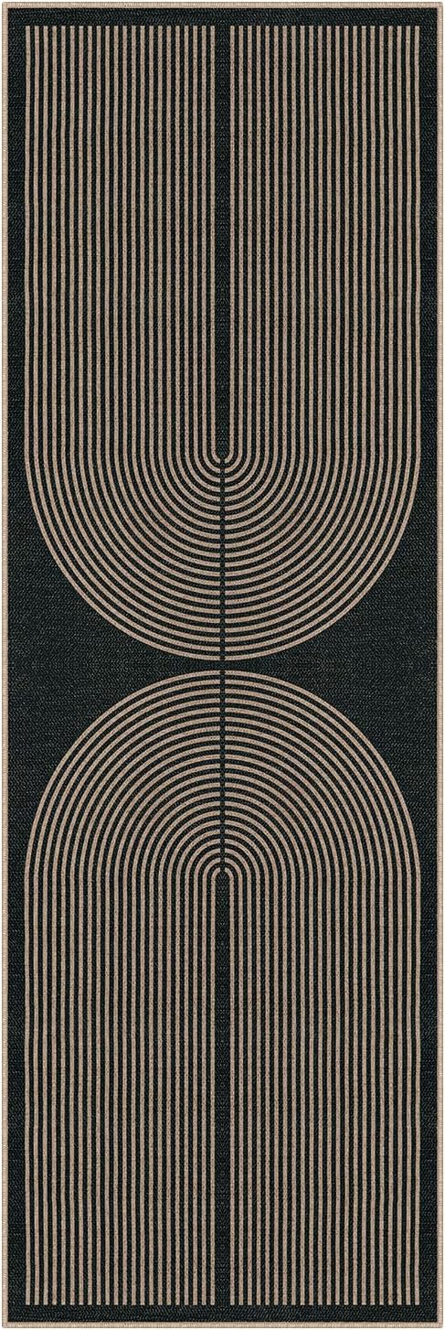 Lahome Enfys Modern Rainbow Hallway Runner Rug, 2x6 Washable Easy Jute Rugs - Image 9