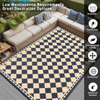HUGEAR Outdoor Rug for Patios Clearance, Waterproof Mat, Large Outside Carpet - Image 3