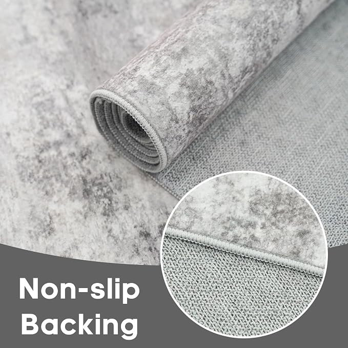 Carpet Runners for Hallway 8ft: Washable Non-Slip Abstract Rugs for Kitchen - Image 4