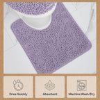 GORILLA GRIP Plush Absorbent Shaggy Chenille Bath Rug Mat - Image 7