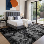 5x8 Ft Large Shag Rugs for Bedroom Living Room for Men Boys, Tie Dyed Ultra - Image 3
