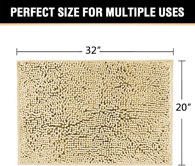 H.VERSAILTEX Ultra Soft Texture Chenille Plush Bath Rugs Floor Mats, Hand - Image 2